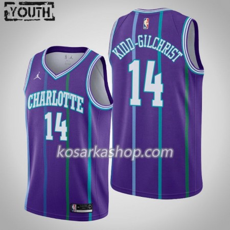 Dres Charlotte Hornets Michael Kidd-Gilchrist 14 Jordan Brand 2019-20 Hardwood Classics Swingman - Dječji